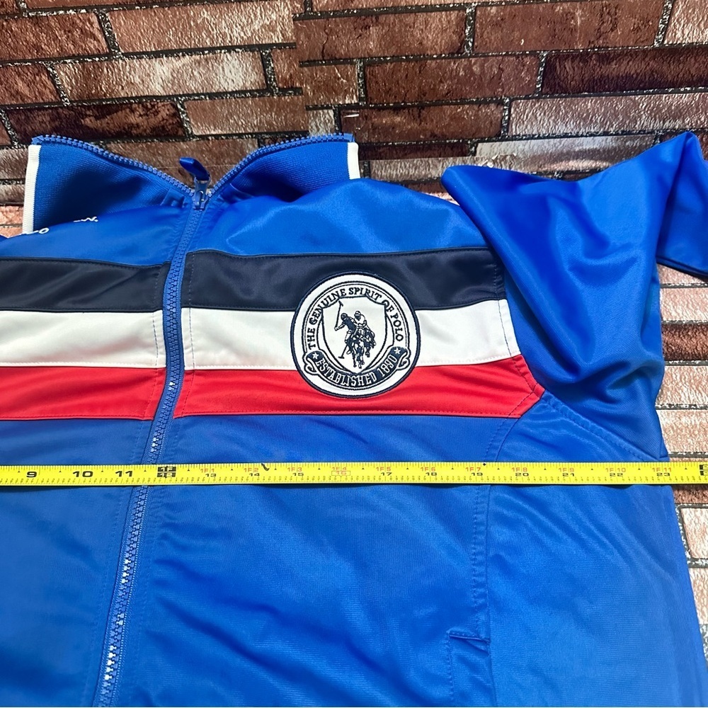 U.S. Polo Assn. Blue Track Jacket size L - Picture 8 of 10